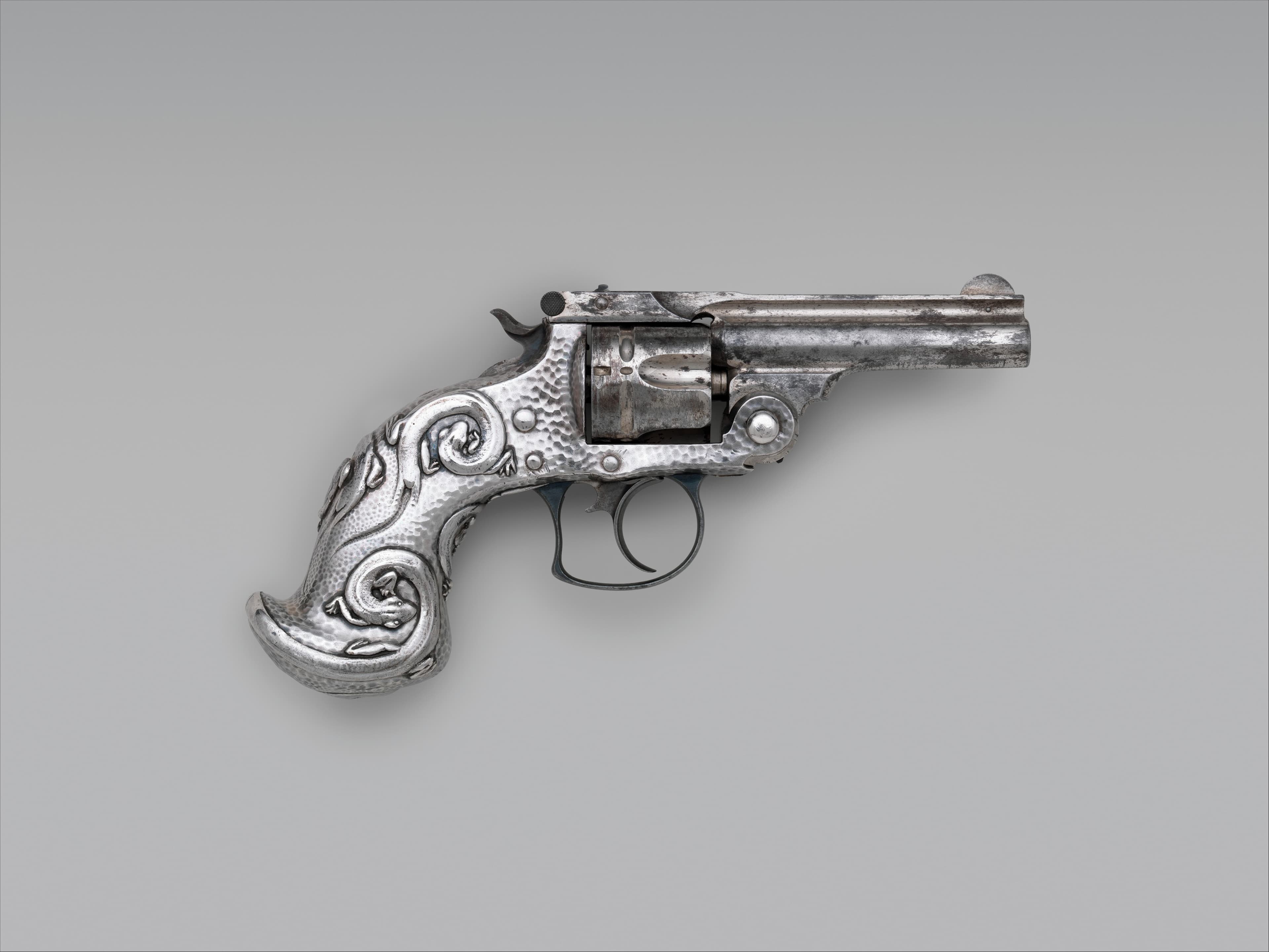 Smith & Wesson — Smith and Wesson .38 Caliber Double-Action Revolver, serial no. 70002
