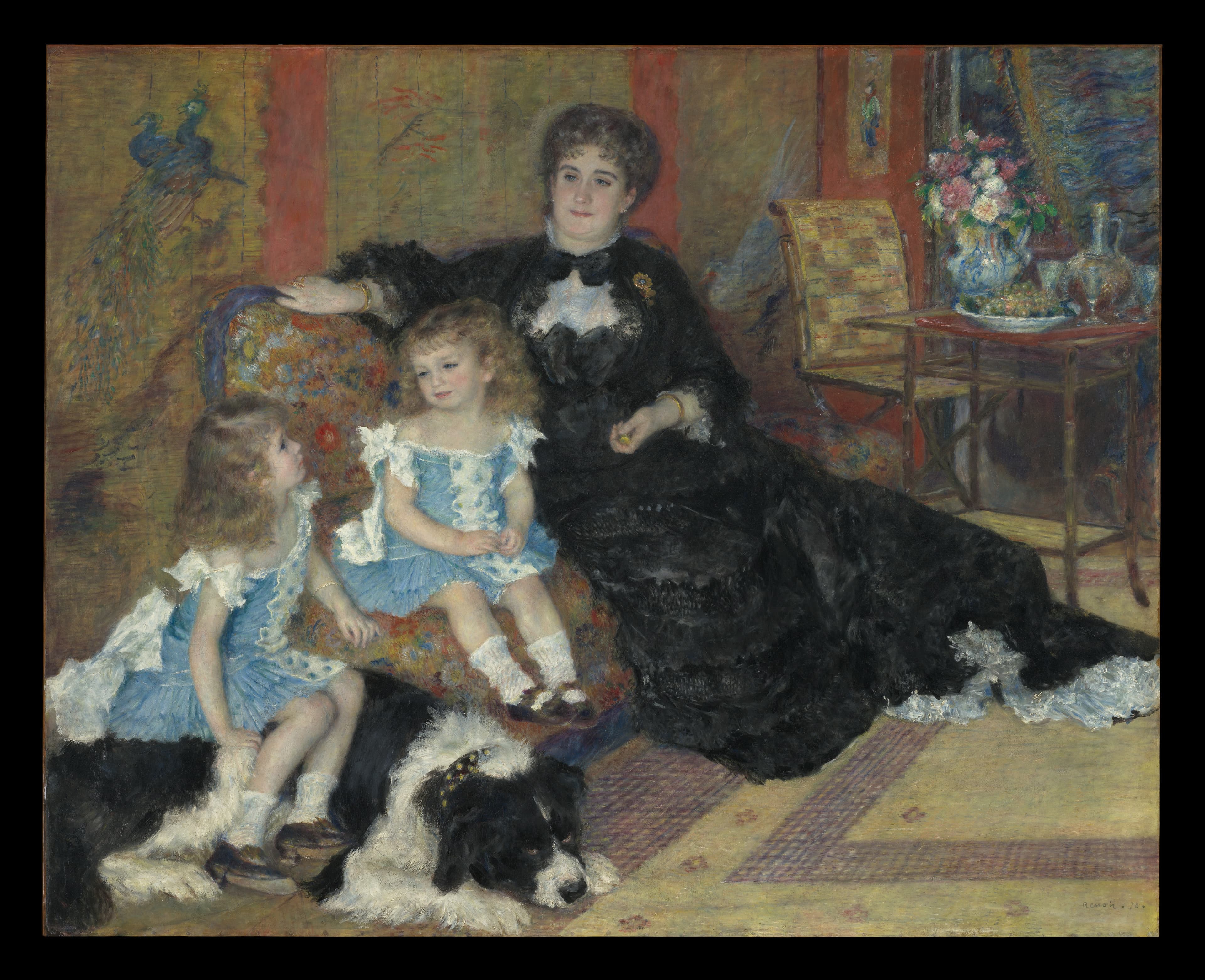 Auguste Renoir — Madame Georges Charpentier (Marguerite-Louise Lemonnier, 1848–1904) and Her Children, Georgette-Berthe (1872–1945) and Paul-Emile-Charles (1875–1895)