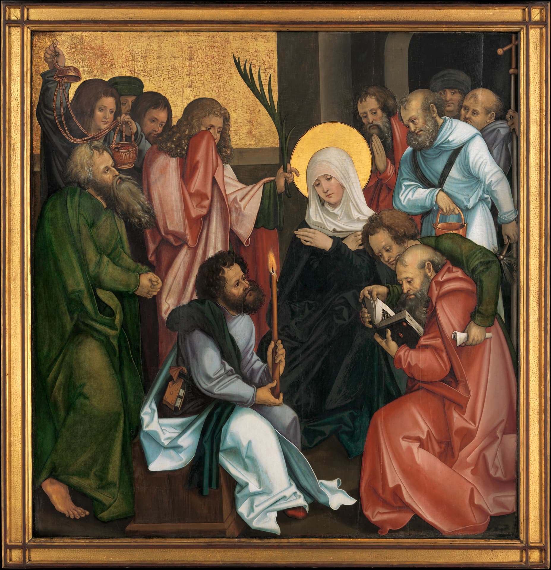 Hans Schäufelein — The Dormition of the Virgin; (reverse) Christ Carrying the Cross