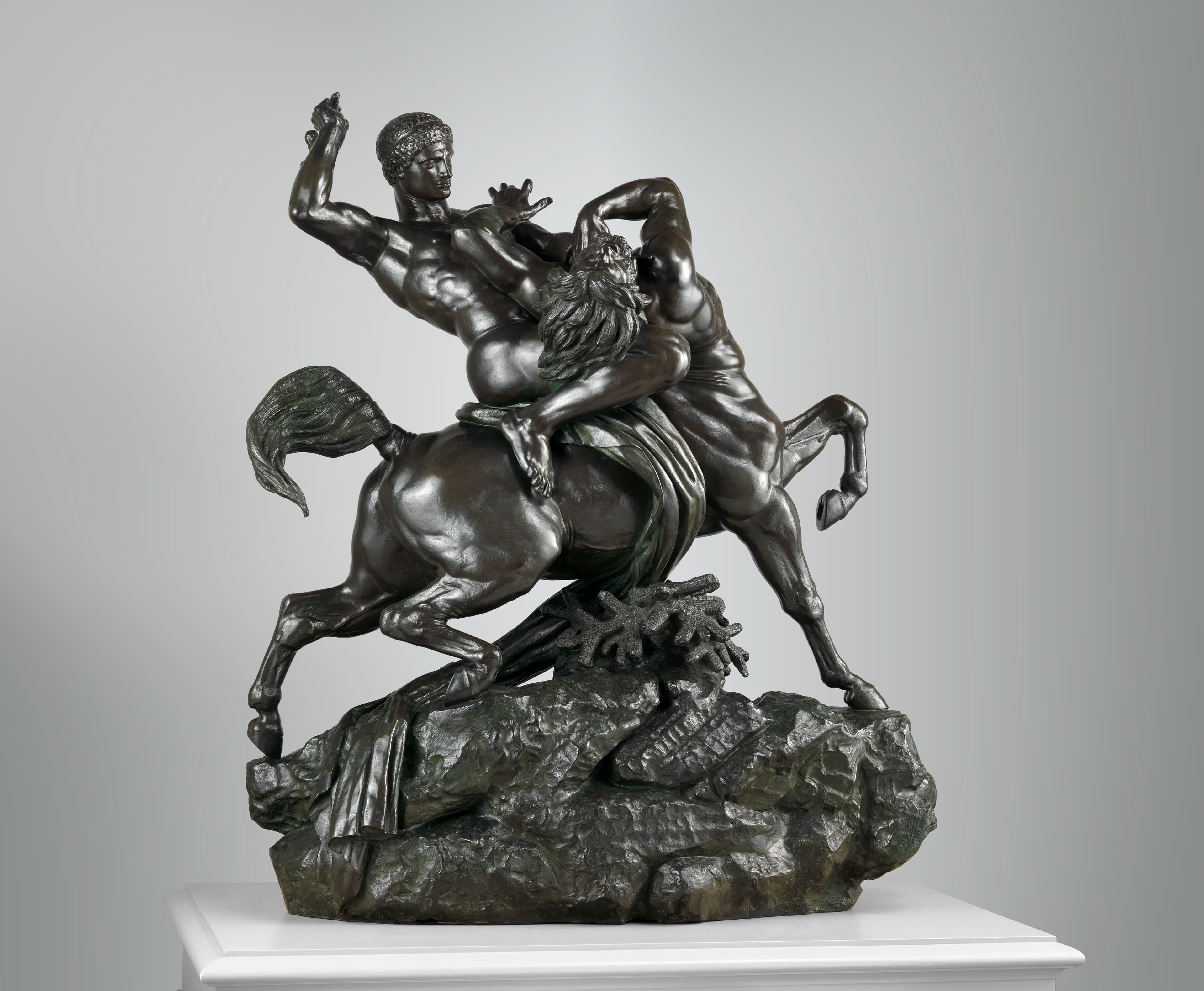 Antoine-Louis Barye — Theseus Fighting the Centaur Bianor