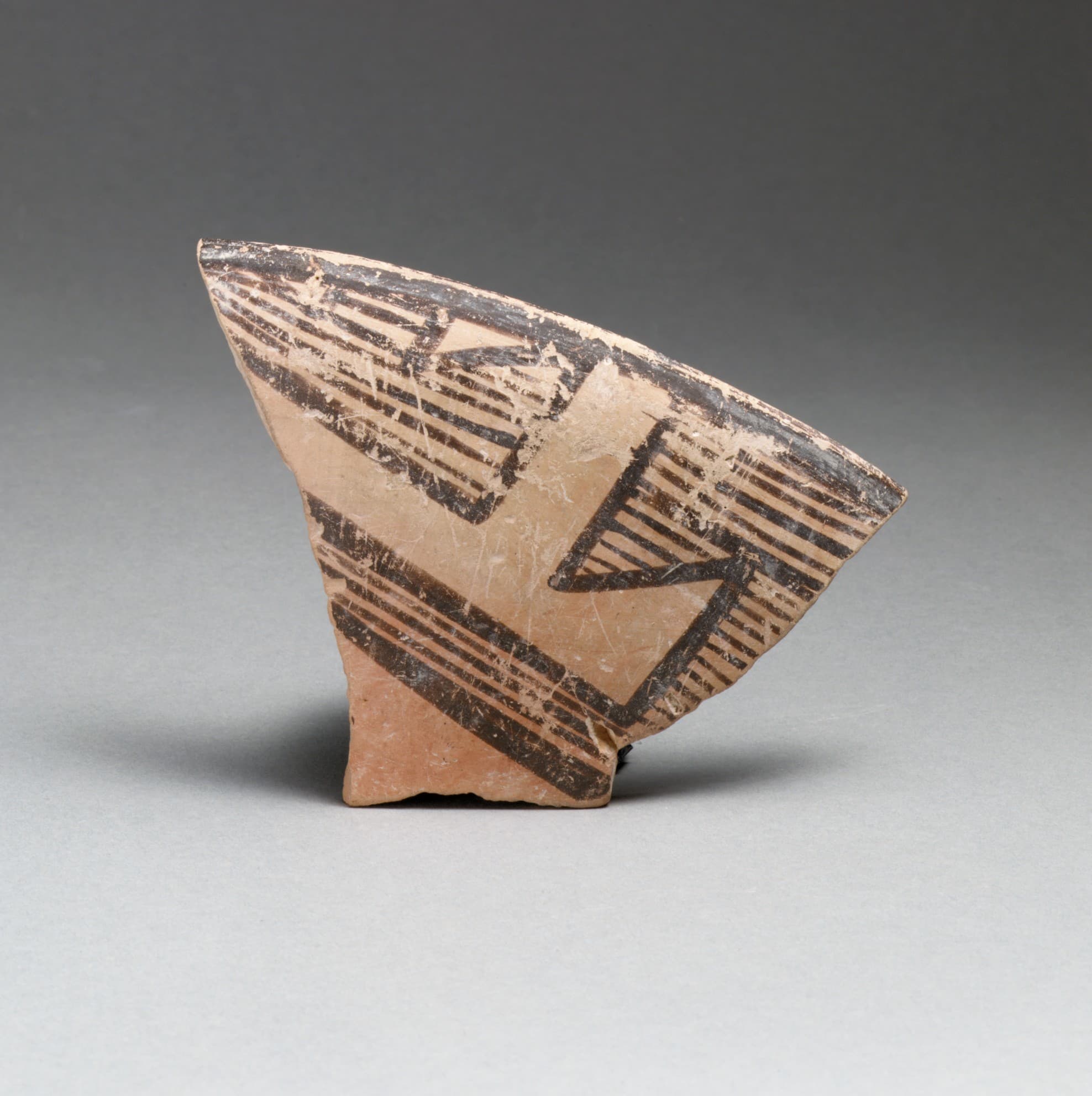 Terracotta rim of a bowl